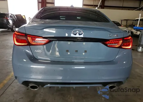 2021 Infiniti Q50 Red Sport 400 z USA, uszkodzony, nr VIN JN1FV7DR7MM881004